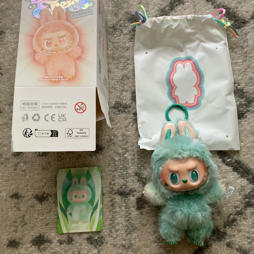 Labubu SERENITY (GREEN) Big Into Energy Series Authentic Confirmed